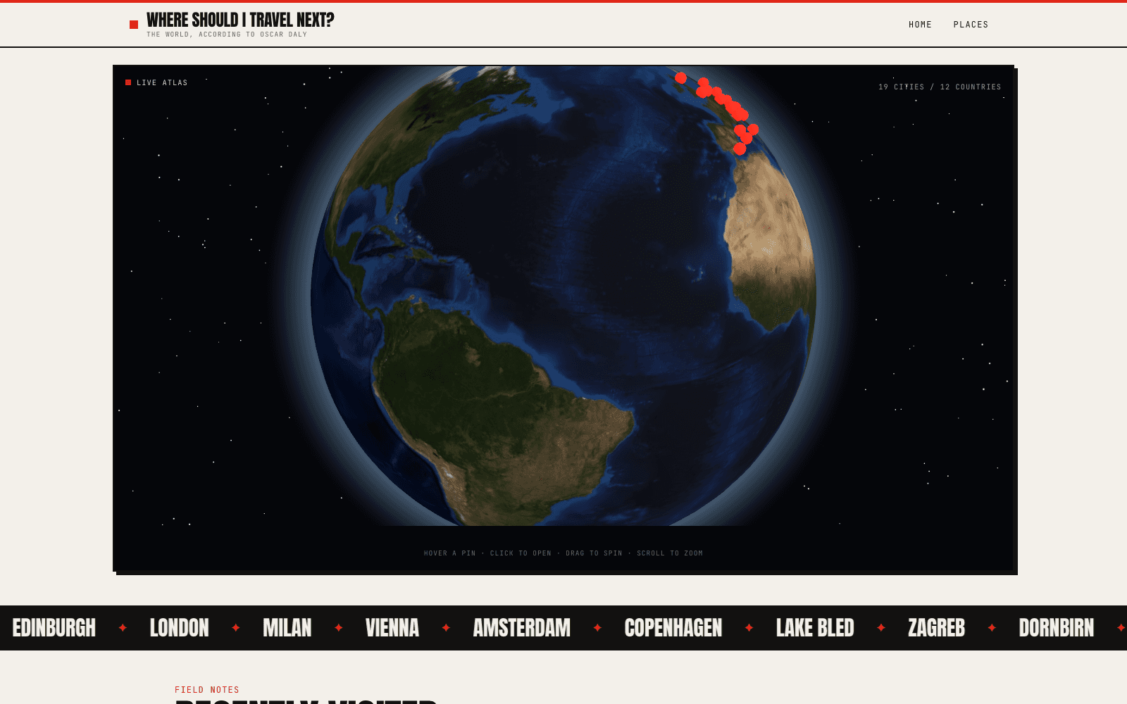 Travel Blog preview